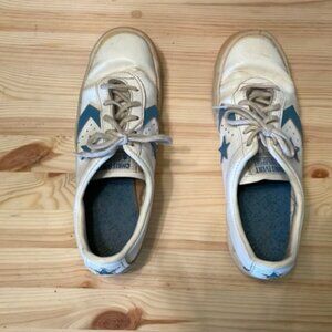 Converse Chris Evert rare leather tennis shoe w/blue star sz 8.5 circa 70s-80s